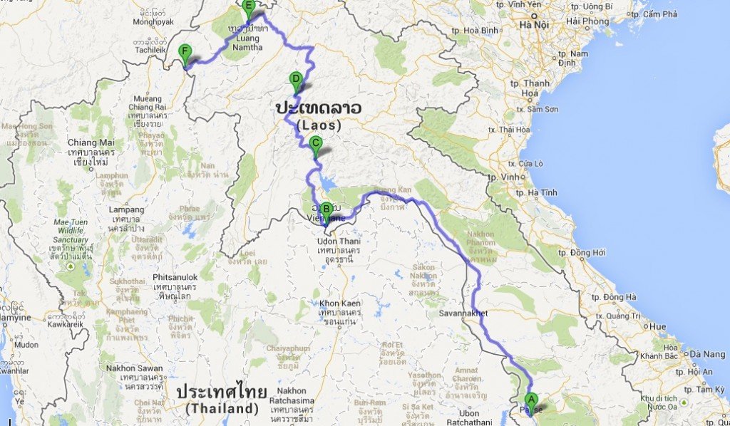 Laos — Route